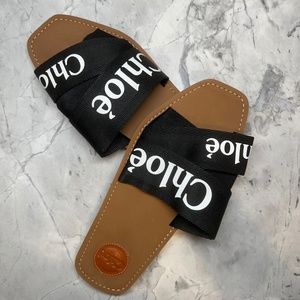 Chloe Woody Flat Mule